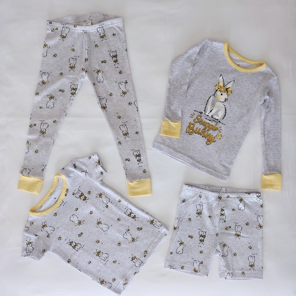 4-piece Bunny PJs set - Size 2T